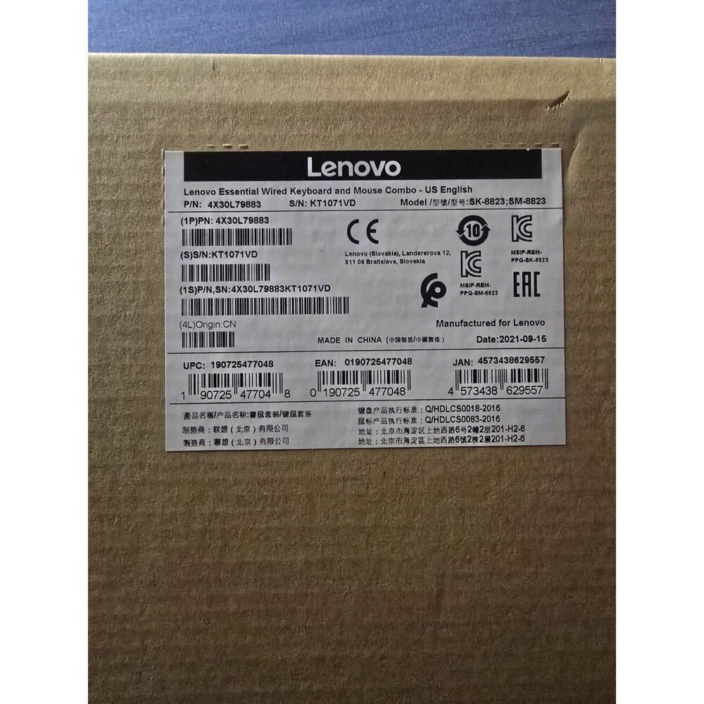 Lenovo Traditional USB Wired Keyboard 4X30L 79883 Black NIB